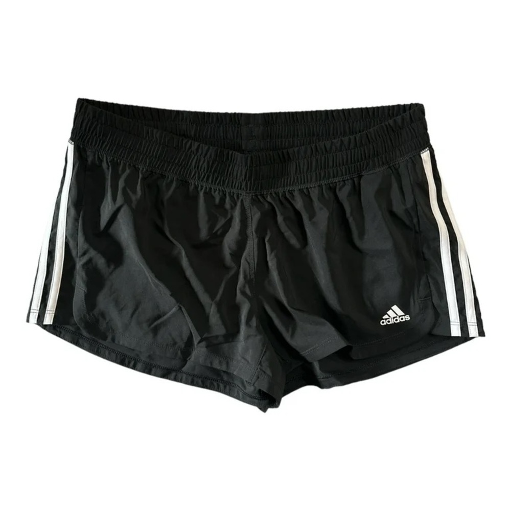 Adidas Women's Black and White Athletic Shorts